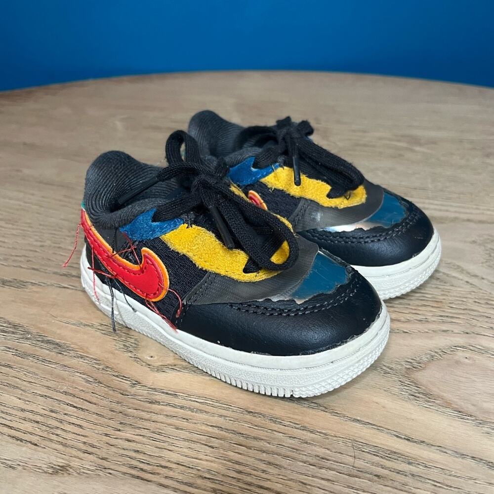Nike Toddler Air Force 1 Low TD Black History Month BHM 2020 Red Blue Kids 5